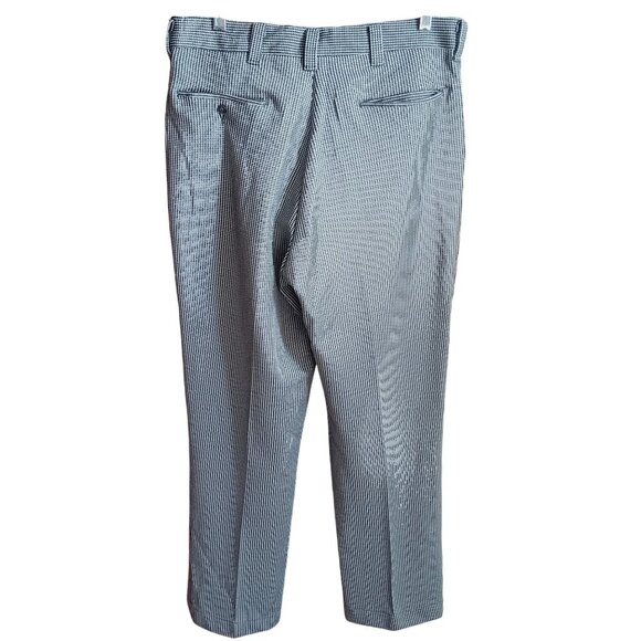 34x30 Vintage 70's Green Houndstooth Sears Stretch Pants Trousers Kings Road - Picture 3 of 9